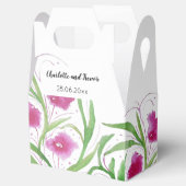 Pink Floral Wasserfarbe Handgestrichen Geschenkschachtel (Geöffnet)