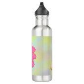Pink Floral Water Bottle Edelstahlflasche (Rechts)