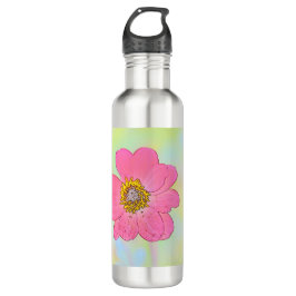 Pink Floral Water Bottle Edelstahlflasche