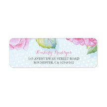 Pink Floral Watercolor Hochzeit