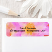 Pink Floral Watercolor Labels (Insitu)