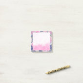Pink Floral Watercolor Post Notizen (Auf Schreibtisch)