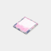 Pink Floral Watercolor Post Notizen (angewinkelt)