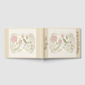 Pink Floral Wedding Gästebuch (Voll)