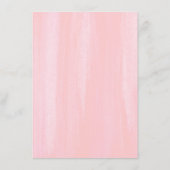 Pink Floral Wedding Information Guest Begleitkarte (Rückseite)