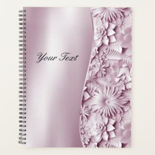 Pink Floral Wedding Planner Planer