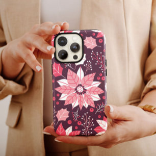 Pink Floral Weihnachten iPhone   Weihnachts-iPhone Case-Mate iPhone Hülle
