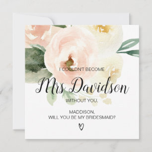 Pink Floral werden Sie meine Forderung nach einer Karte