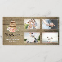 Pink Floral Wine Barrel Rustic Vielen Dank für Ihr