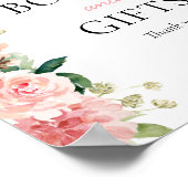 Pink Floral Winter Baby Duschbücher & Geschenke Un Poster (Ecke)