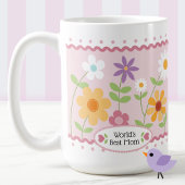 Pink Floral Worlds Best Mama Mütter Day Kaffeetasse