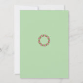 Pink Floral Wreaaths Save the Date (Rückseite)