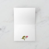 Pink Floral Wreaths Danke (Innenseite)