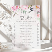 Pink Floral würde sie eher Brautparty spielen