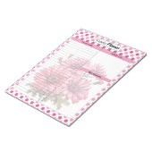 Pink Floral Years Planner Notizblock (angewinkelt)