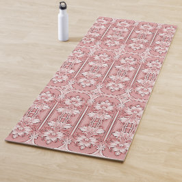 Pink Floral Yoga Mat Yogamatte