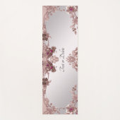 Pink Floral Yoga Mat Yogamatte (Vorderseite)