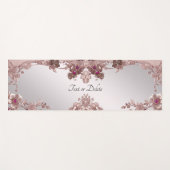 Pink Floral Yoga Mat Yogamatte (Vorderseite (Horizontal))