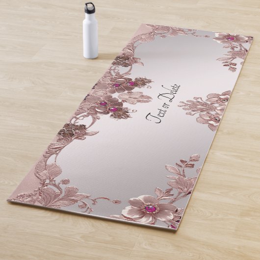 Pink Floral Yoga Mat Yogamatte (Beispiel)