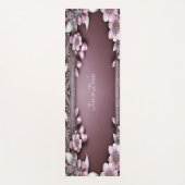 Pink Floral Yoga Mat Yogamatte (Vorderseite)