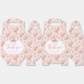 Pink Florals Bow Es ist ein Mädchen Baby Dusche Vi Geschenkschachtel (Ungeklappt)