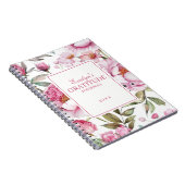 Pink Florals Dankesblatt Notizblock (Rechte Seite)
