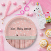 Pink Florals Pappteller (Party)