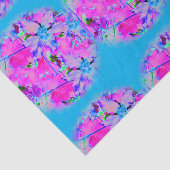 Pink Florals Tissue Paper Seidenpapier (Ausschnitt)