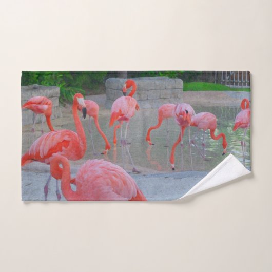 Pink Florida Flamingos Handtuch (Handtuch)