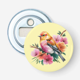 Pink Flower Bird Flaschenöffner