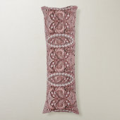 Pink Flower Body Pillow Seitenschläferkissen (Vorderseite Vertikal)