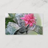 Pink Flower Bromeliad Visitenkarte (Rückseite)