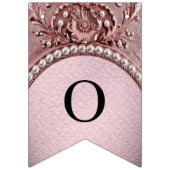Pink Flower Bunting Flag Wimpelkette (Zweite Fahne)