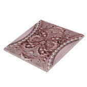 Pink Flower Ceramic Tile Fliese (Seite)