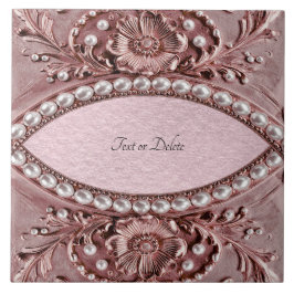 Pink Flower Ceramic Tile Fliese