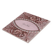 Pink Flower Ceramic Tile Fliese (Seite)