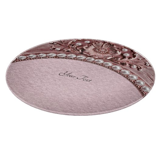 Pink Flower Cutting Board Schneidebrett (Ecke)