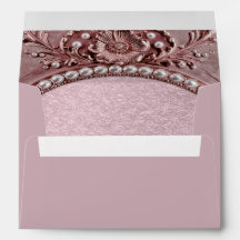 Pink Flower Envelope