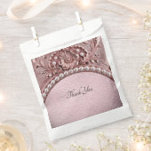 Pink Flower Favor Bag Geschenktütchen (Ausgeschnitten)