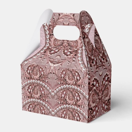 Pink Flower Favor Box Geschenkschachtel (Vorderseite)