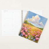 Pink Flower Field Landscape Painting Planer (Anzeige)