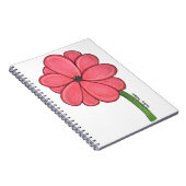 Pink Flower Full Notizblock (Rechte Seite)