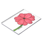 Pink Flower Full Notizblock (Linke Seite)