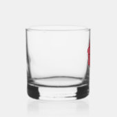 Pink Flower Full with Blue background Whiskyglas (Rechts)