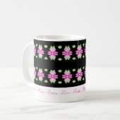 Pink Flower INSpirational Tasse (Vorderseite Links)