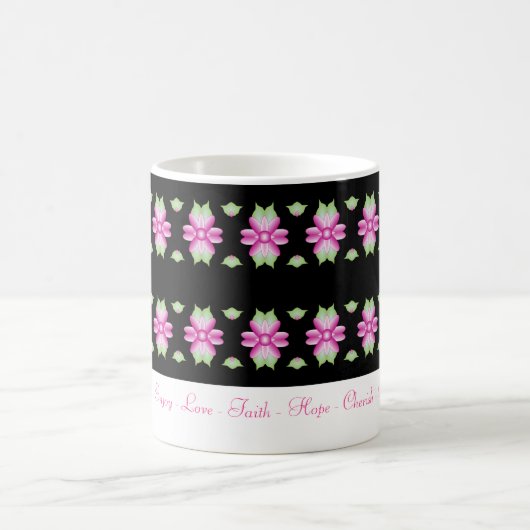 Pink Flower INSpirational Tasse (Mittel)