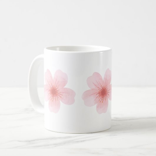 Pink Flower Kaffeetasse (Vorderseite Links)