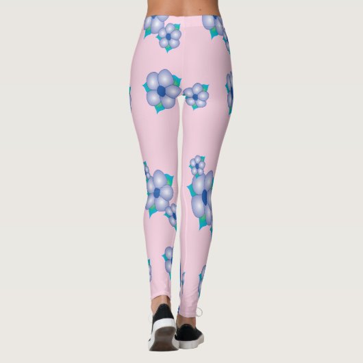 Pink Flower Leggings (Rückseite)