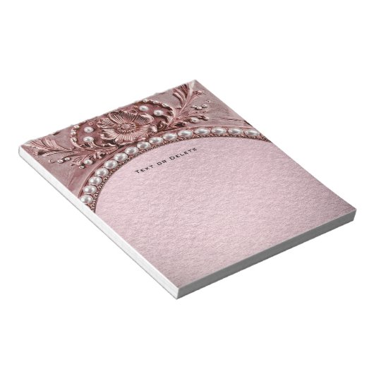 Pink Flower Notepad Notizblock (angewinkelt)