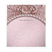 Pink Flower Notepad Notizblock (Vorderseite)